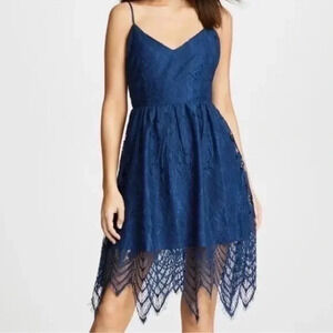 BB Dakota | Steve Madden | RSVP Blue Floral Lace Dress Women’s Size 2 XS